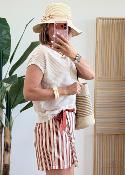 Jupe short Jamie terracotta