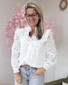Chemise broderie anglaise blanche