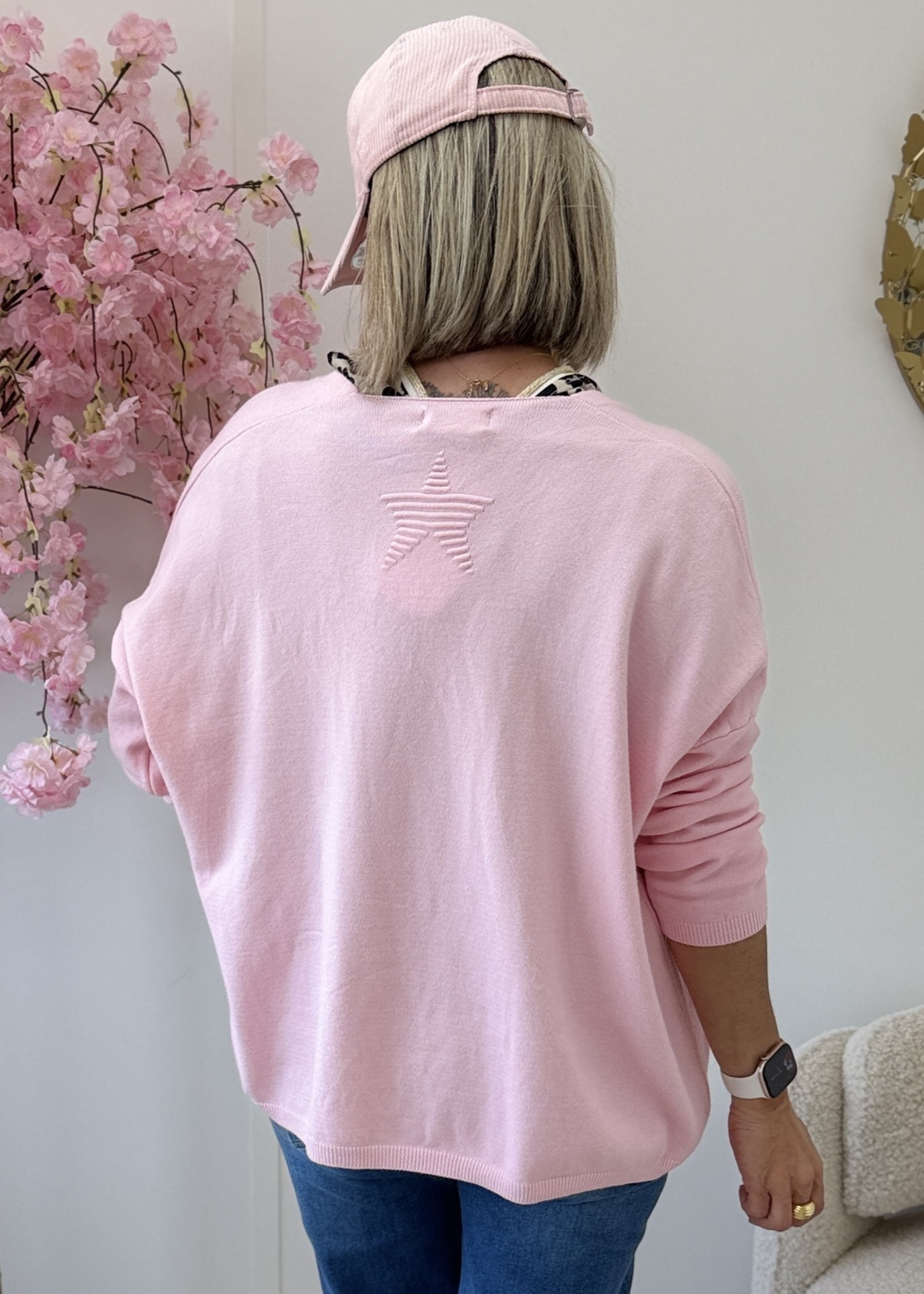 Gilet Jackson rose clair