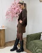 Jupe short Natanael choco