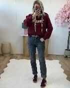 Sweat Iconic bordeaux