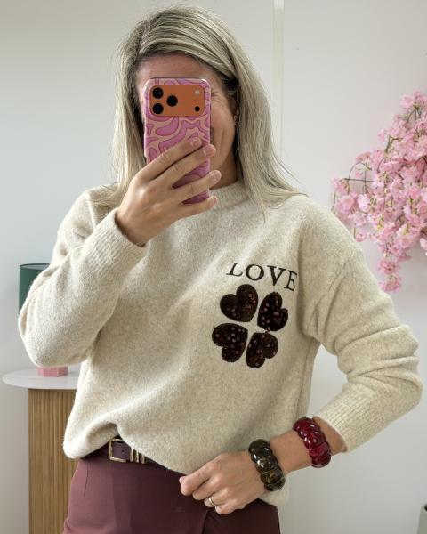 Pull Clovis beige