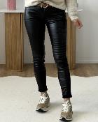 Jean slim simili cuir