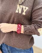 Bracelet Mona bordeaux