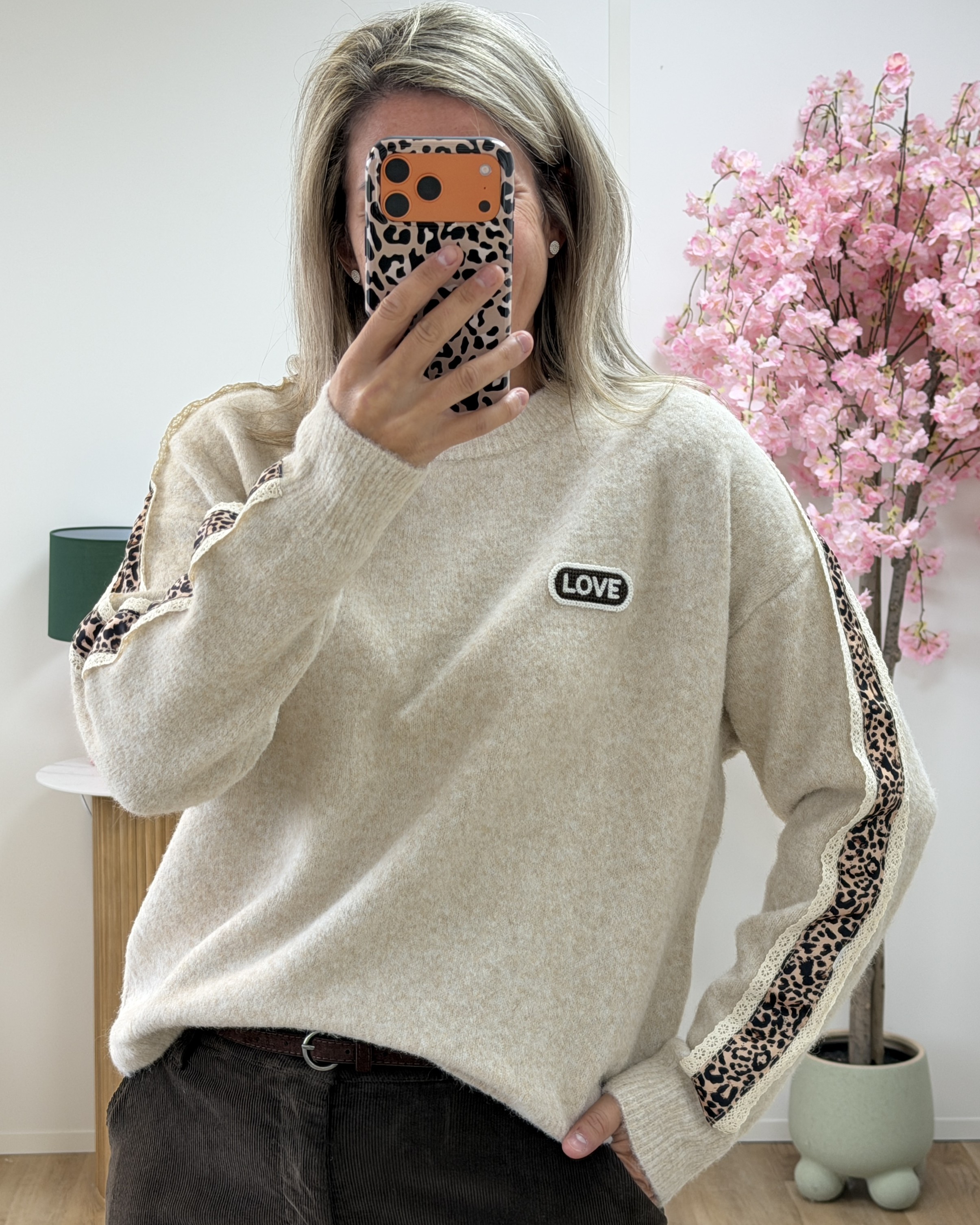 Pull Celia beige
