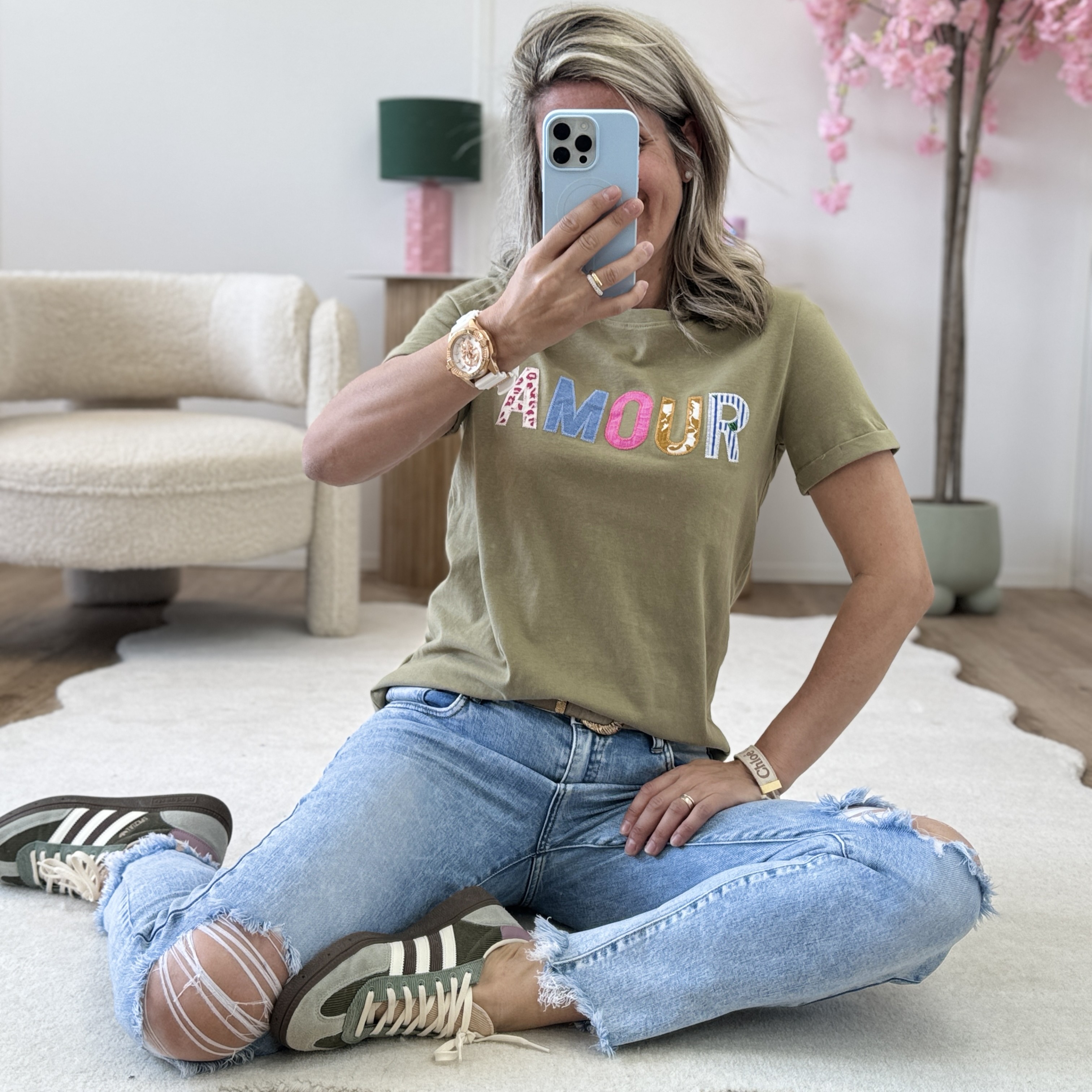 Tee shirt Leonie kaki