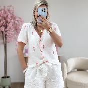 Short en broderie anglaise