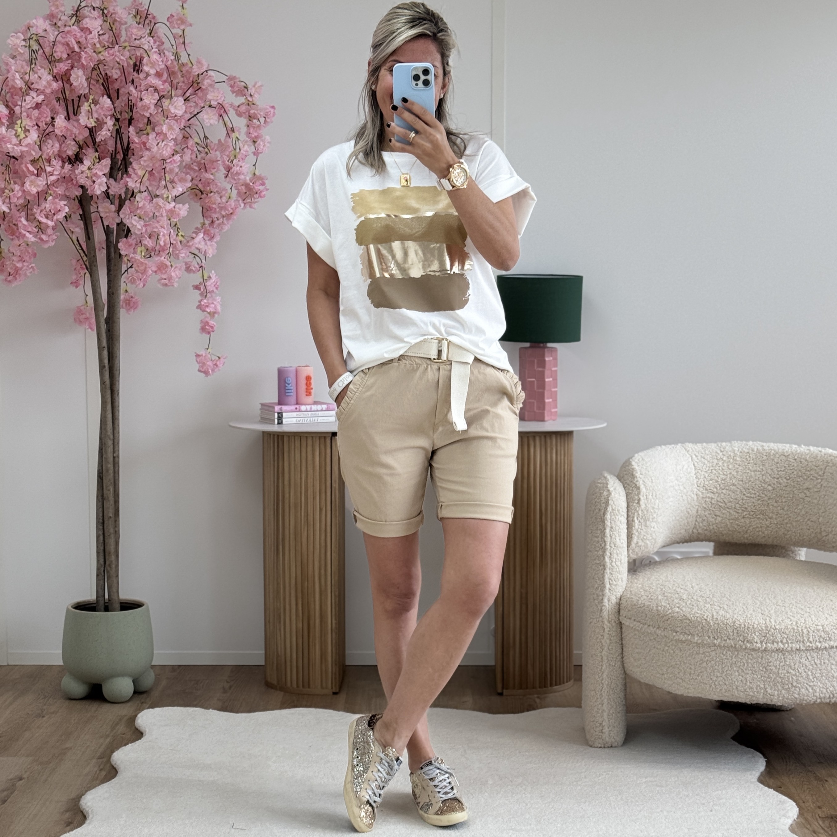 Short Ninon beige