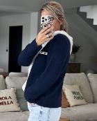 Gilet patch love marine