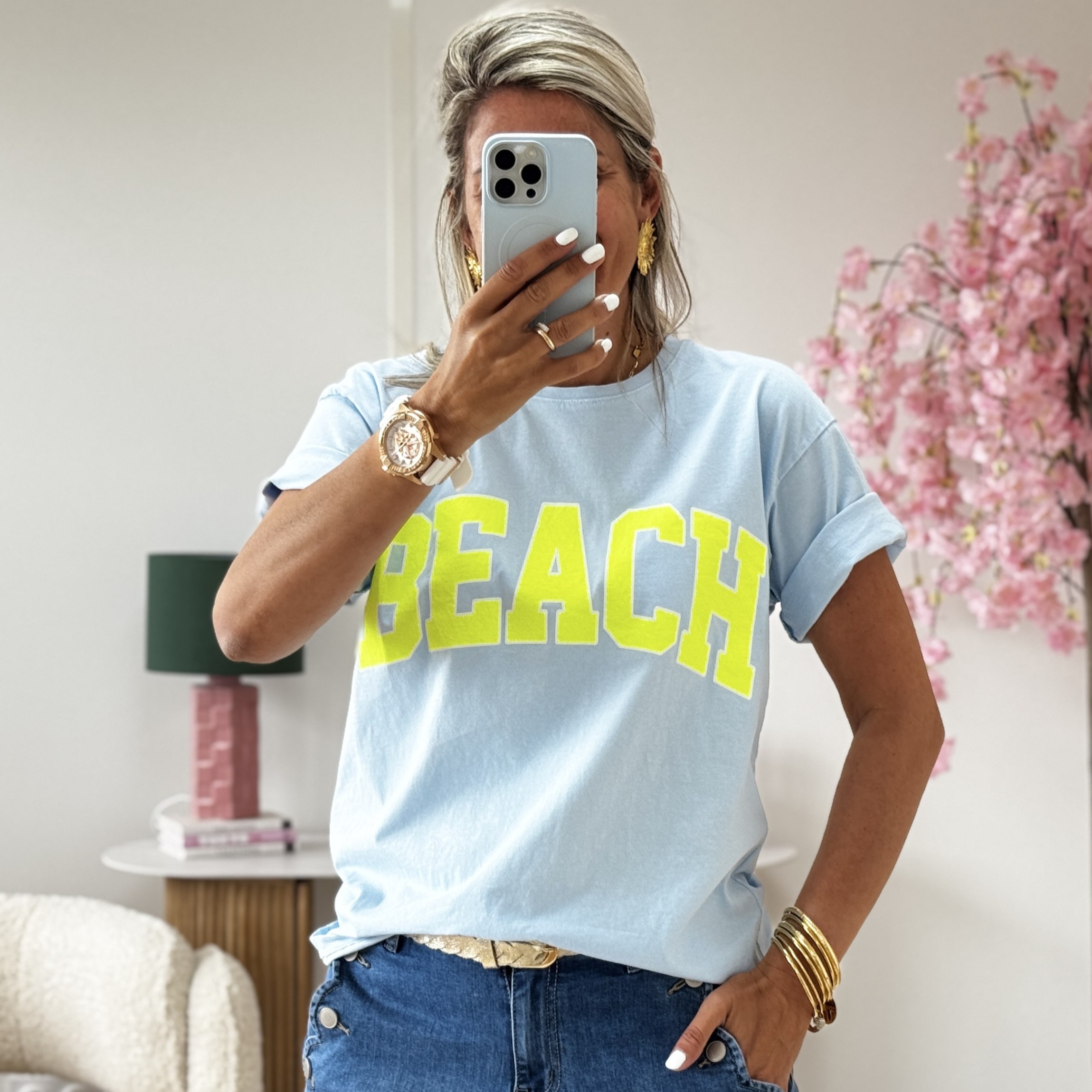Tee shirt Beach ciel