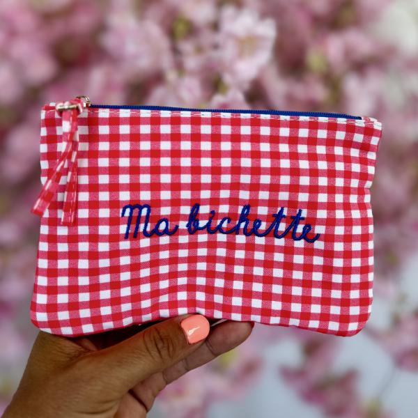Pochette ma bichette rouge