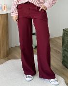 Pantalon Amandine bordeaux