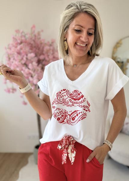 Tee shirt smack blanc