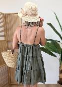 Robe Soledad kaki