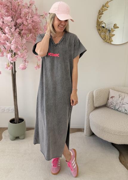 Robe T shirt iconic gris foncé