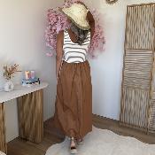 Robe 2 en 1 camel