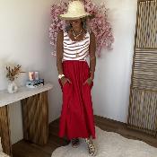 Robe 2 en 1 rouge