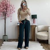 Pantalon Paula vert canard