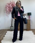 Pantalon à pince noir
