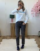 Sweat Amour Gris Ciel