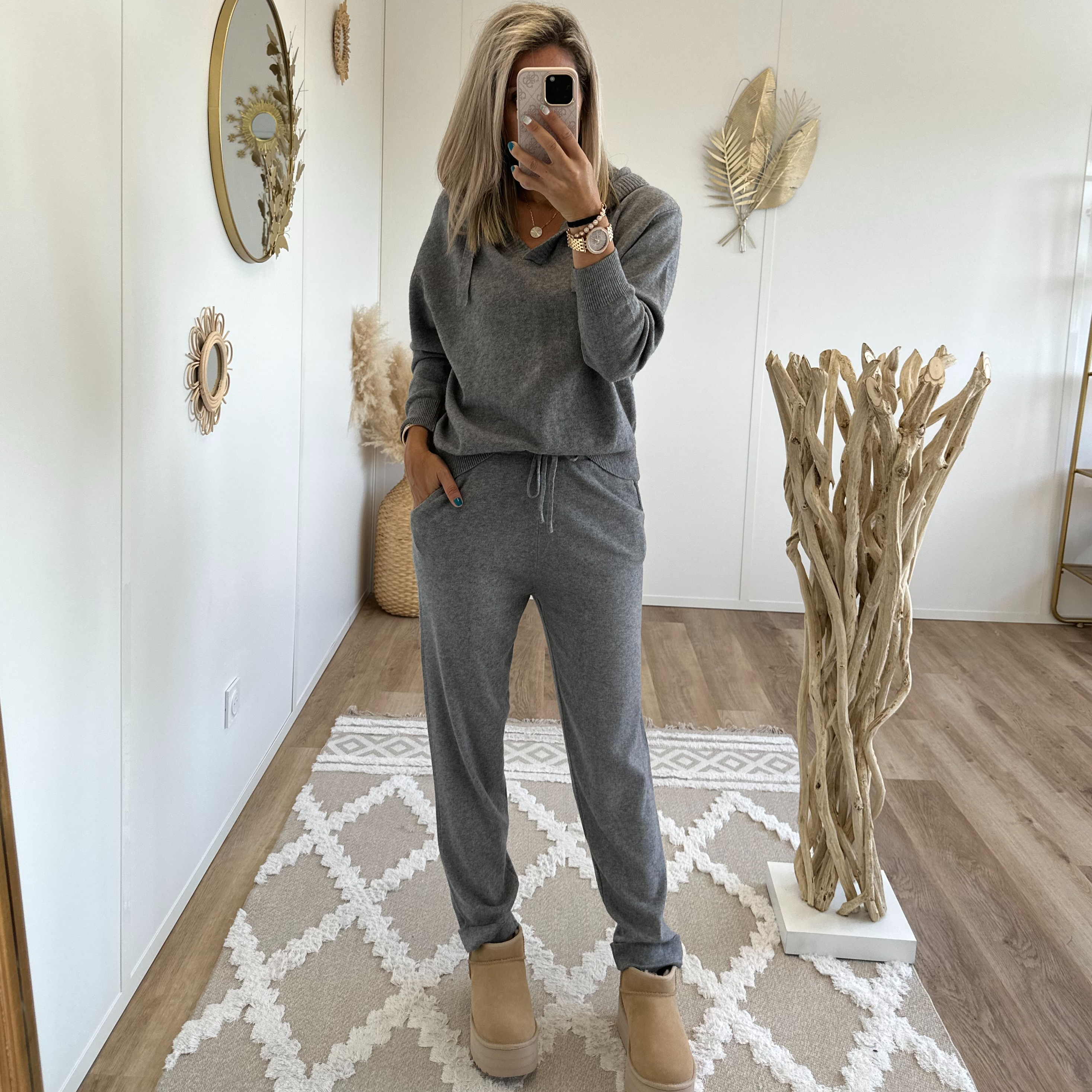 Ensemble Gabin gris
