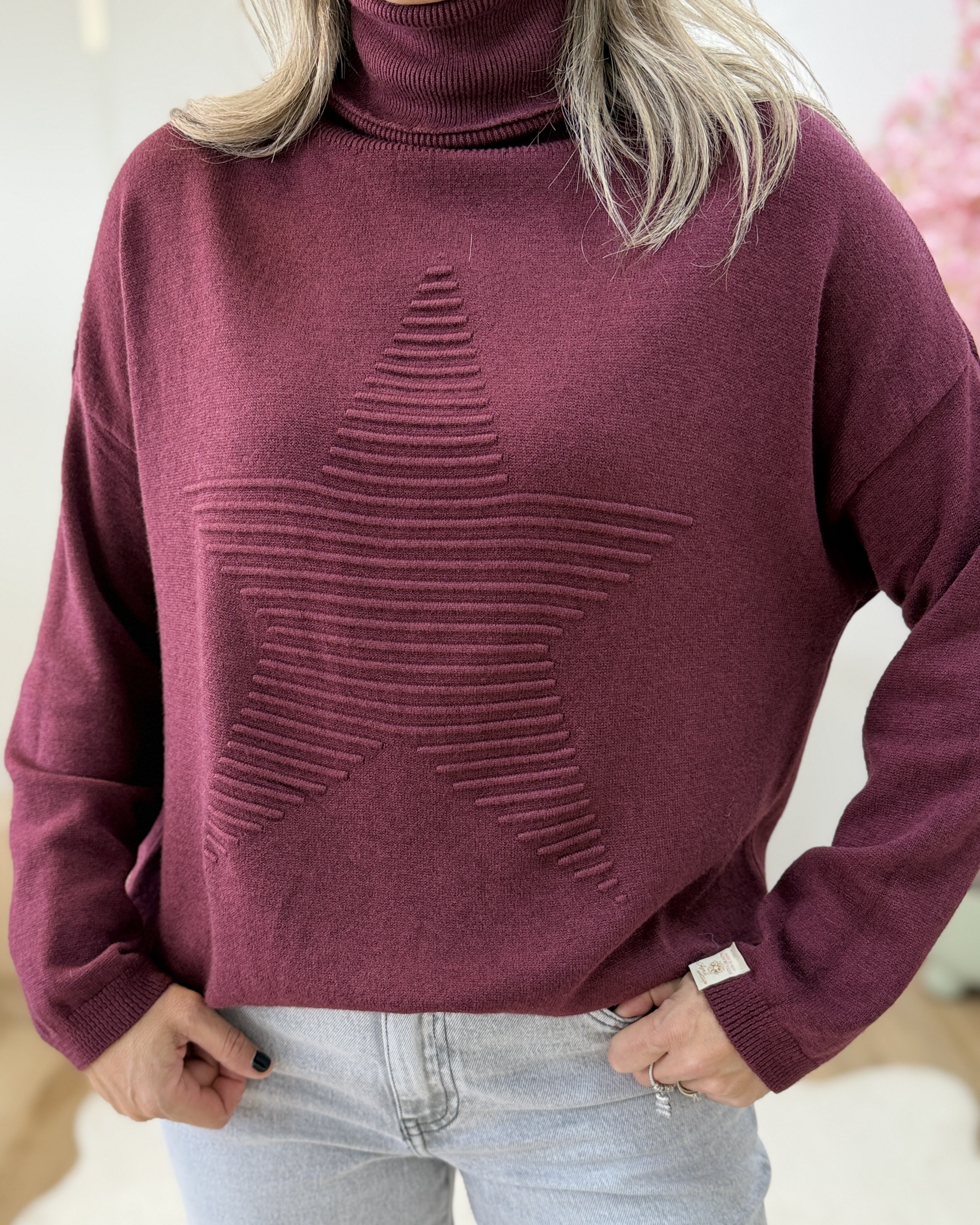 Pull Hannah bordeaux
