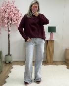 Pull Hannah bordeaux
