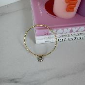 Jonc coeur strass