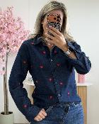 Chemise Alma coeurs rouges