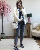Sac matelassé blanc