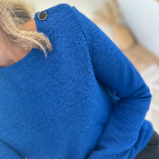 Pull Coralie bleu roi