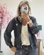 Gilet Sweat coeur doré