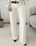 Pantalon à pince ecru