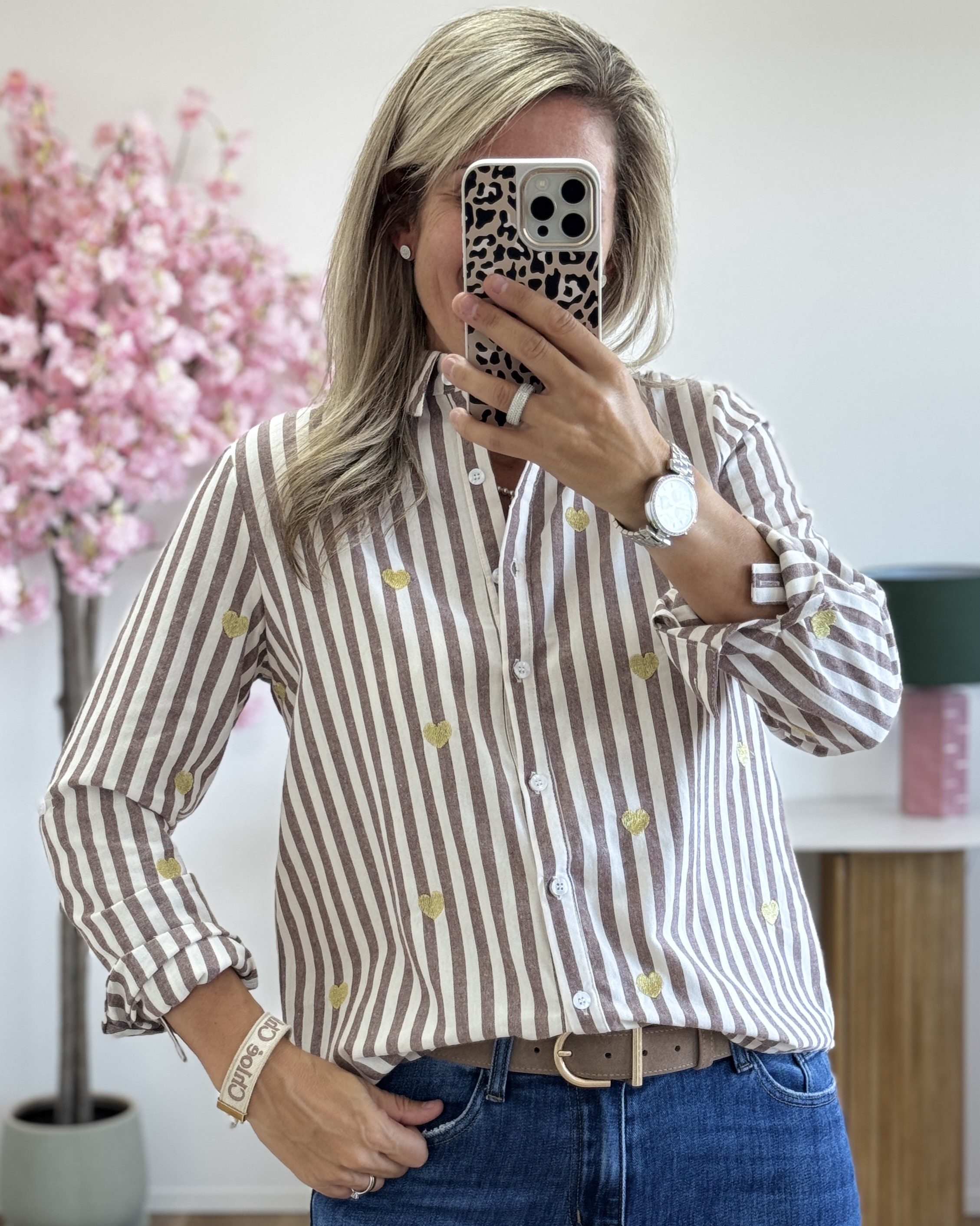 Chemise Valentine marron
