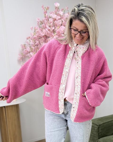 Veste reversible liberty rose