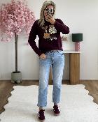 Pull Balou bordeaux