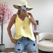 Top Flore jaune