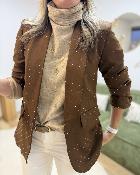 Blazer strass choco