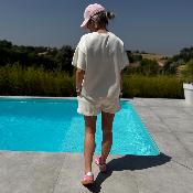 Ensemble Cosy club blanc rose