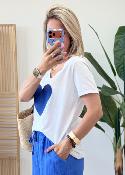 Tee shirt Indira bleu roi