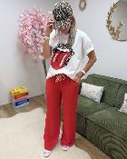 Pantalon Paula rouge