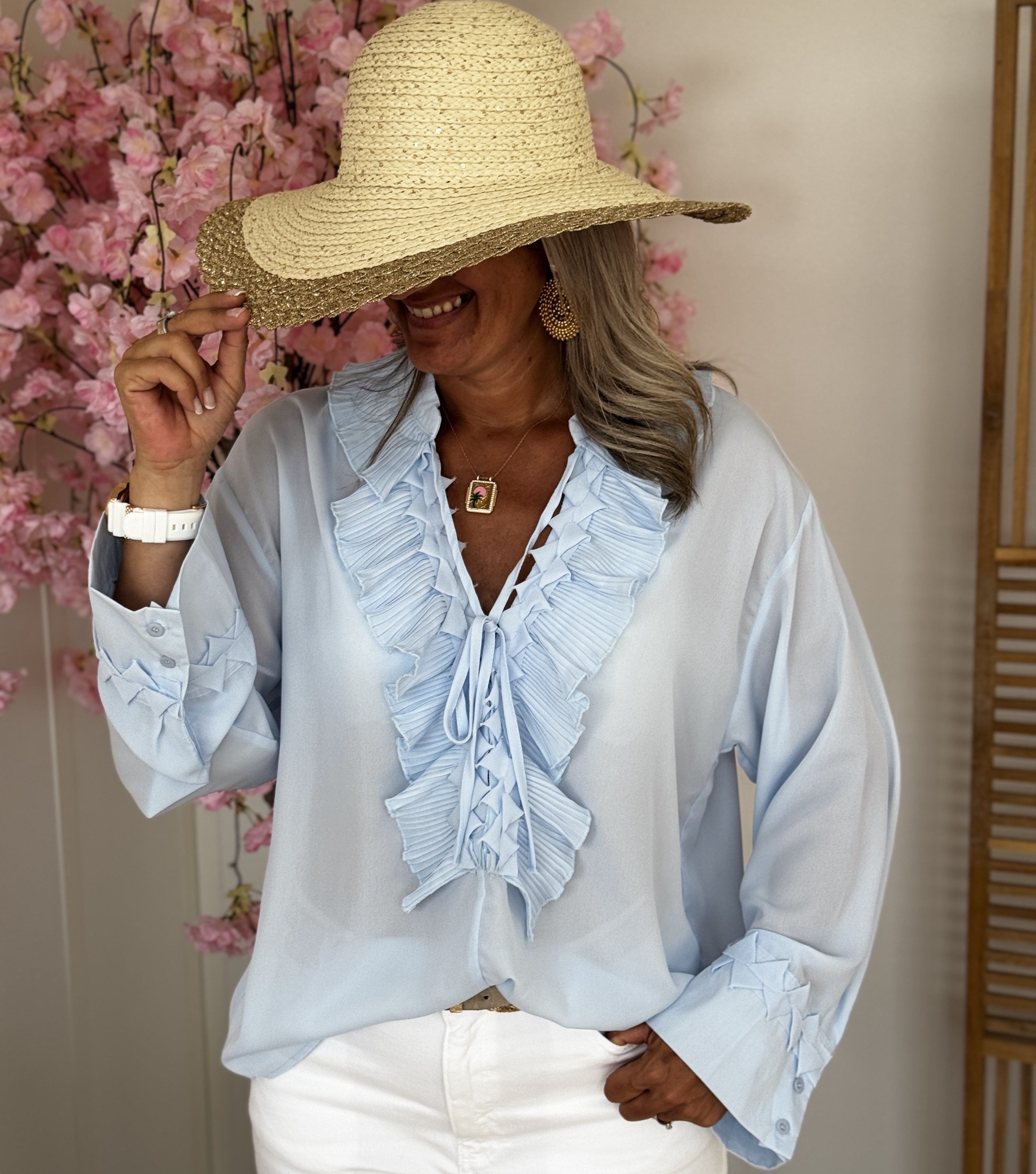 Blouse Amaya bleue