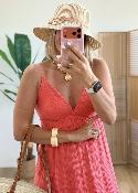 Robe donna corail