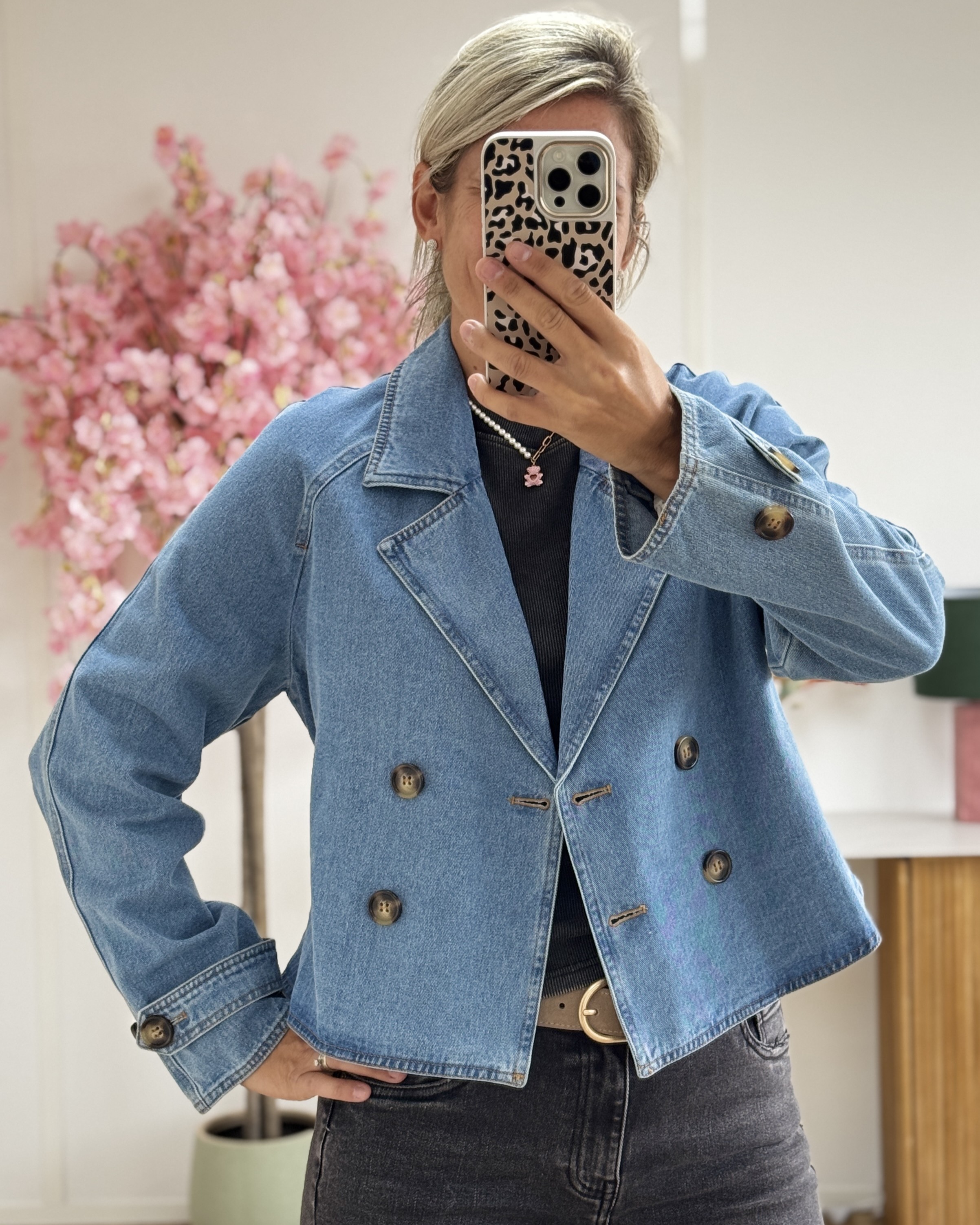 Paletot bleu clair
