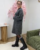 Robe pull Kenza gris