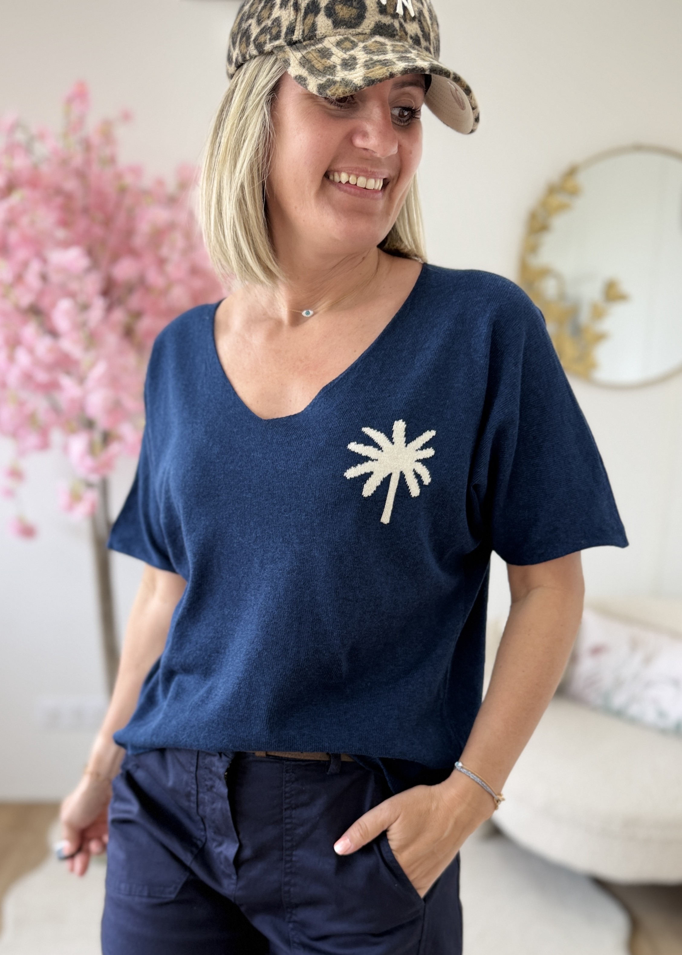 Pull Loan palmier beige