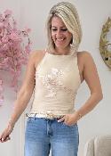 Top Perrine beige (taille petit)