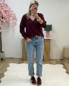 Pull Julianne bordeaux