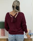 Pull Julianne bordeaux