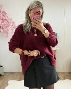 Pull Kelly bordeaux